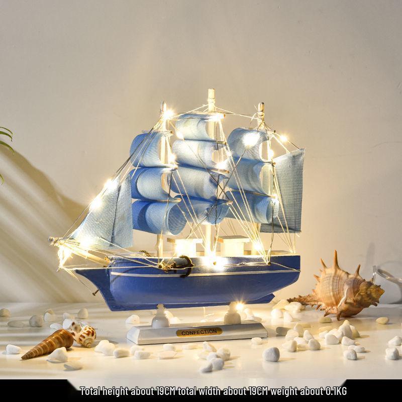 Oturma Odası veya Açılış Töreni İçin Mezuniyet Sezonu Ahşap Yelkenli Süsü