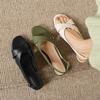 Krazing Pot Microfiber Low Heels Concise Style Buckle Straps European Design Summer Size 43 Size 42  Women Sandals