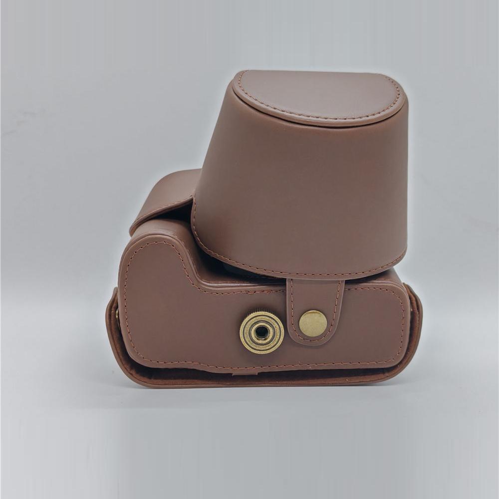 PU Leder Kameratasche für Canon PowerShot SX50HS SX50 Vollständige Abdeckung mit Riemen