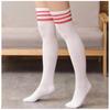 Three-Bar Cotton Men'S And Women'S Sports Socks, Spring And Summer High-Elastic Knee Socks, Long Football Socks