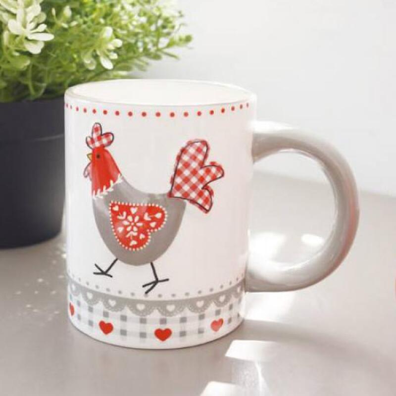 1 Minimal Chicken Print Pattern Mug