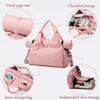 Large Capacity Gym Bag Multi-Functional Waterproof Fitness Tote Yoga Mat Dry-Wet Separation  Workout Outdoor Short Travel bag