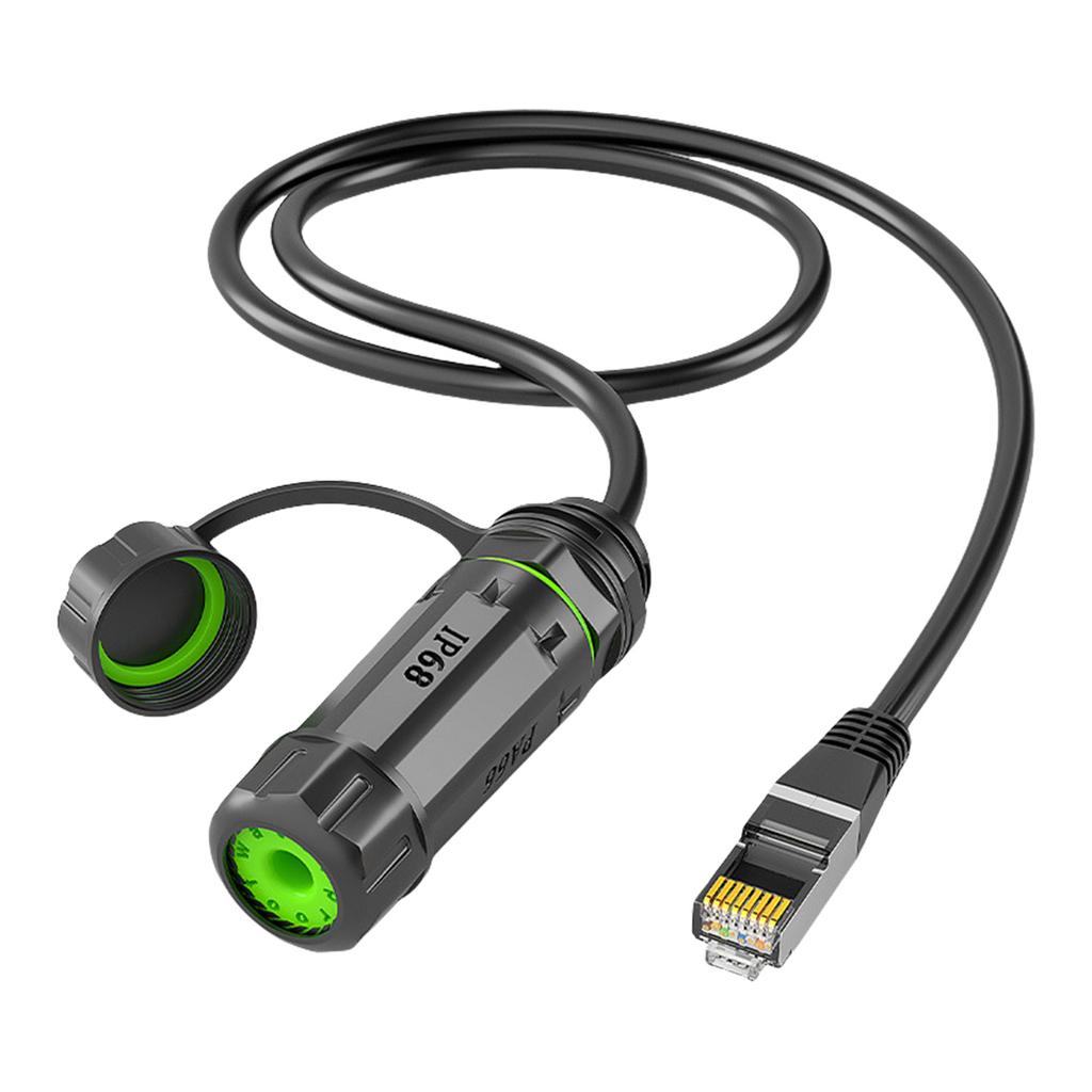 Waterproof RJ45 Coupler Connector High Speed Data Transfer CAT6 Ethernet Cable Extender Dustproof RJ45 Coupler