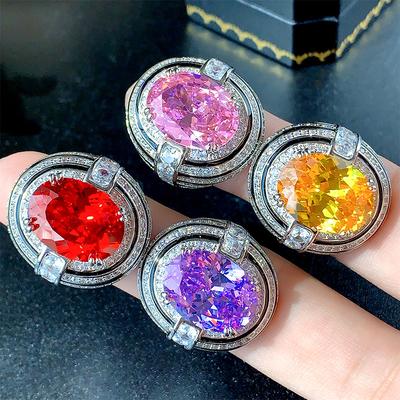 Jewelry Set Zircon Ring Necklace High Style Light Luxury Fashion Women'S