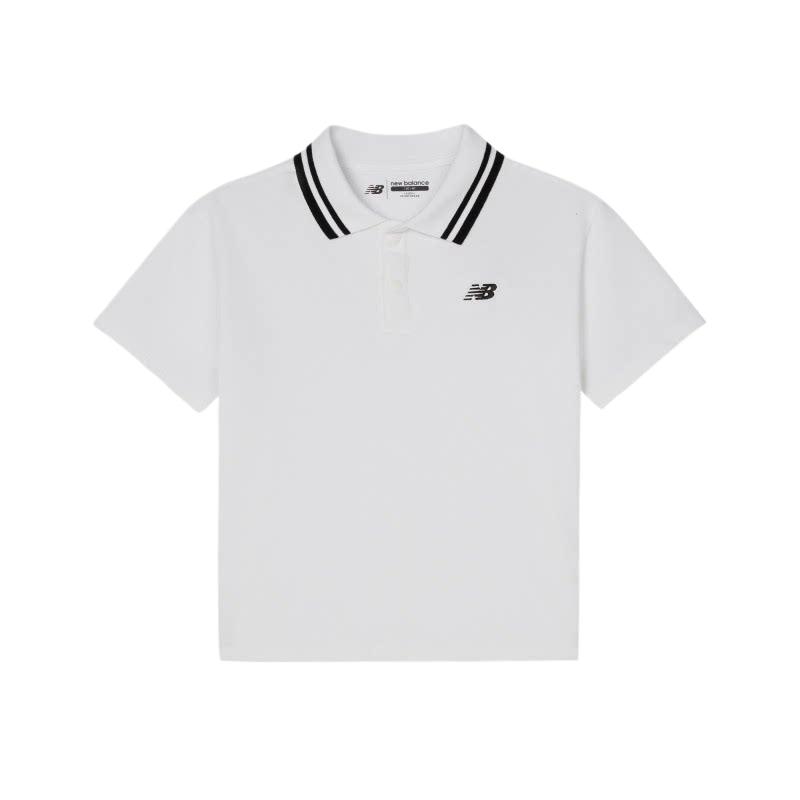 New Balance Kids T Shirts Polo Collar Moderate ND7FG6S073-WT 110