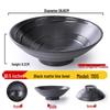 Japanese Style Black Melamine Noodle Bowl