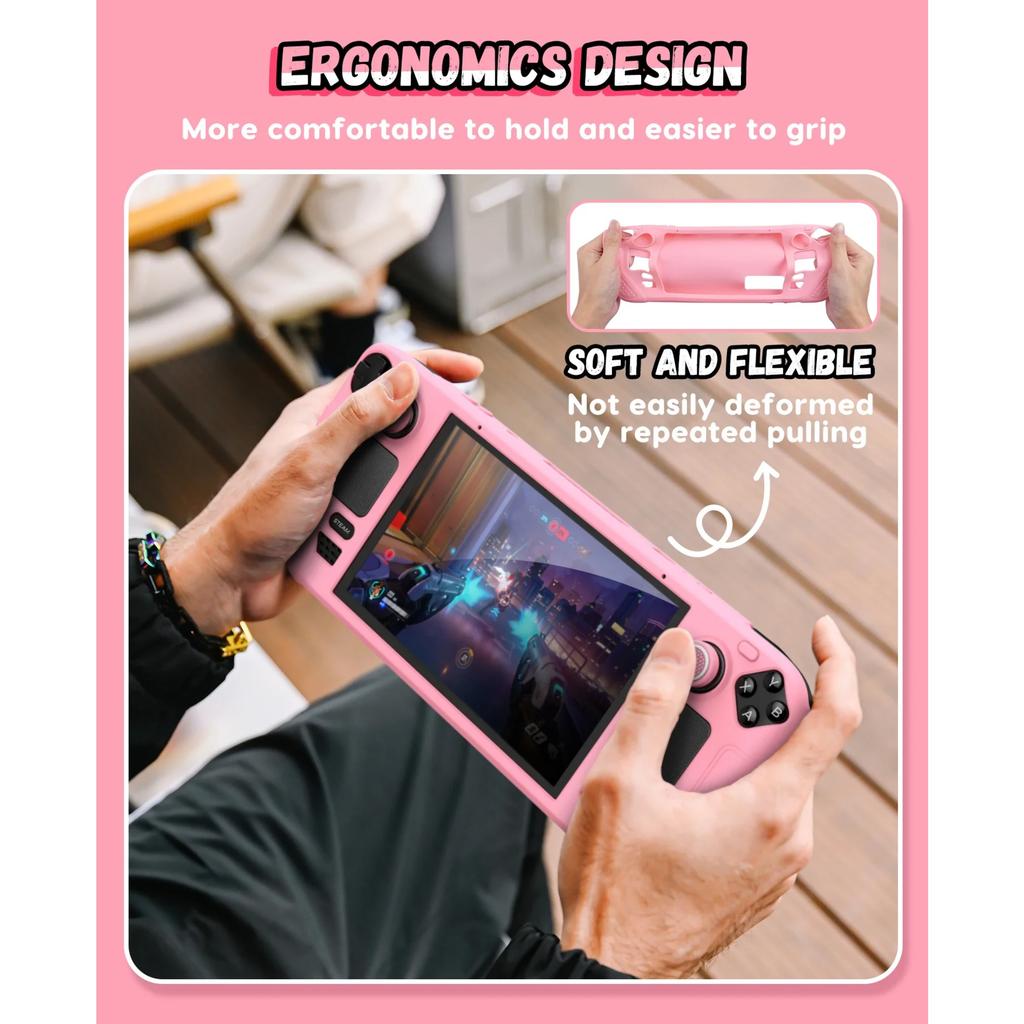 For Steam Deck OLED Game Handheld Protective Case, Anti Slip and Comfortable All Inclusive Silicone Soft Shell Accessories