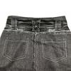 Elastic Women Pants Ankle-length Polyester Comfortable Fake Jeans Women Trousers for Home