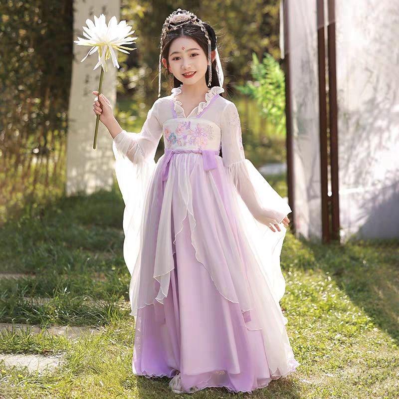 2025 Spring/Autumn Hanfu Ruqun: Super Fairy Ancient Style Tang Suit for Girls