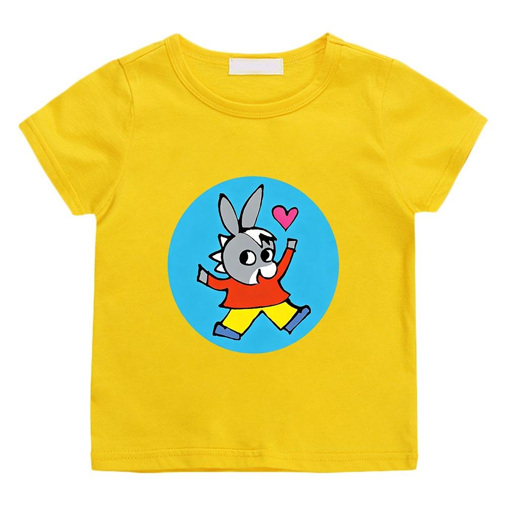 T-shirt per Bambini Cartone Animato Trotro Stampa Anime T-Shirt 2-12A Manica Corta Carina Ragazzi Ragazze Quotidiana Casual Toddler Estate