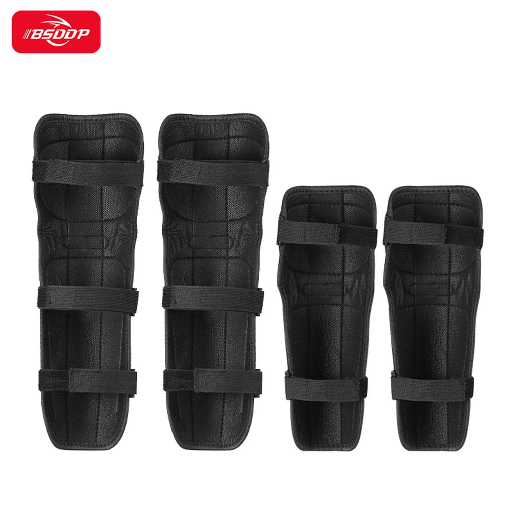 BSDDP Motorcycle Knee Pads 4 Piece Set Elbow Knee Protection Reflective Comfortable Breathable