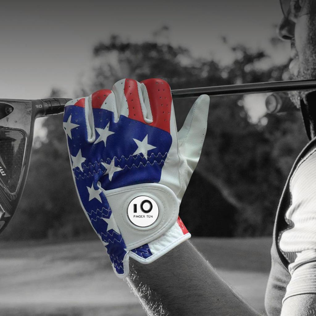 Men's Golf Gloves Set of 2 Natural Sheep Leather and