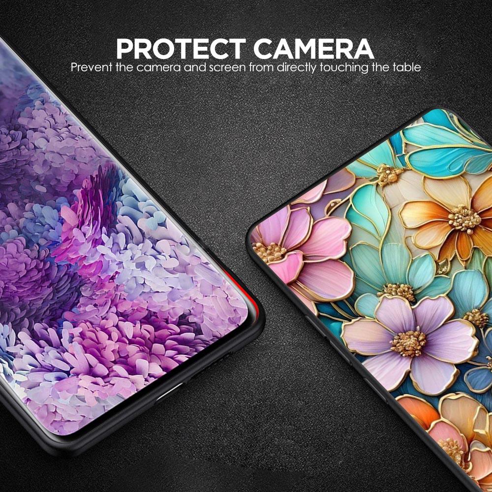 Flower Pattern Phone Case For Samsung Galaxy A17 A07 A55 A35 A25 A15 A05s A33 5G A31 A23 A21s A13 A41 A73 A53 A51 A71 A03s Cover