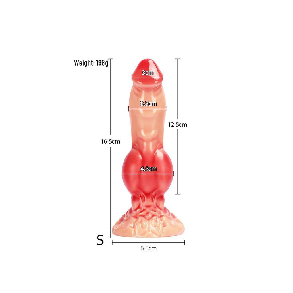 A196 Alien Phallus Dog Penis Anal Plug: Unisex Adult Masturbation and Pleasure Toy