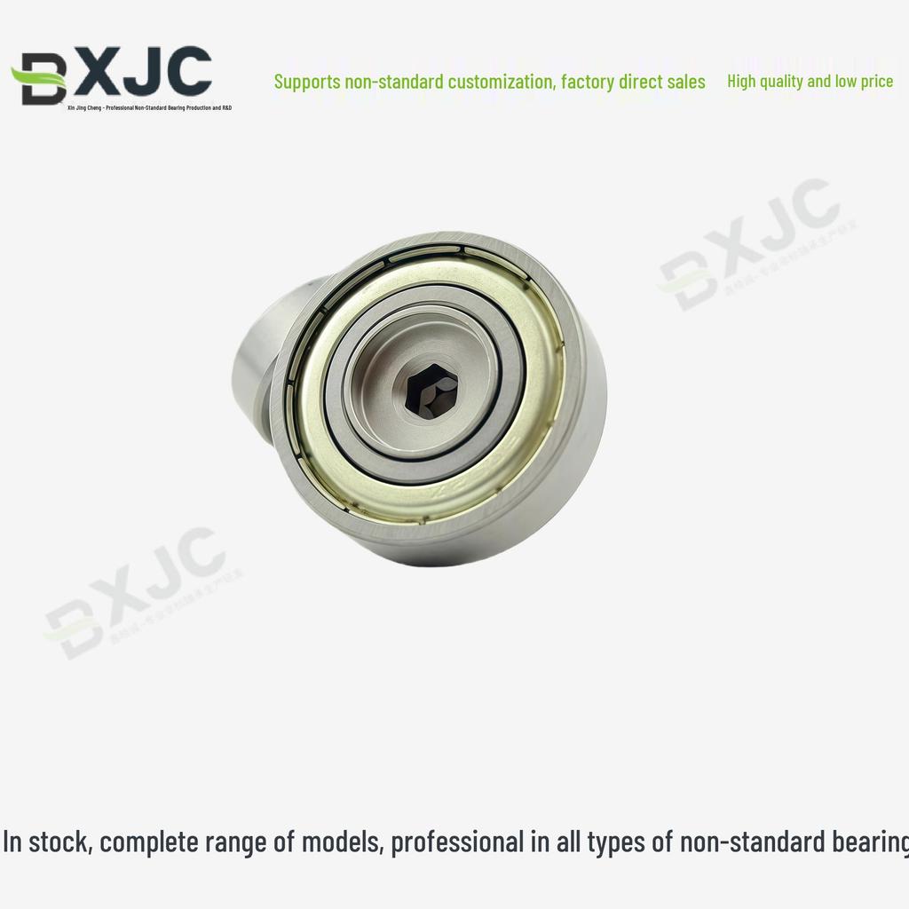 686 Stainless Steel 304 Threaded Metal Wheel Roller Bearing Pulley Guide.