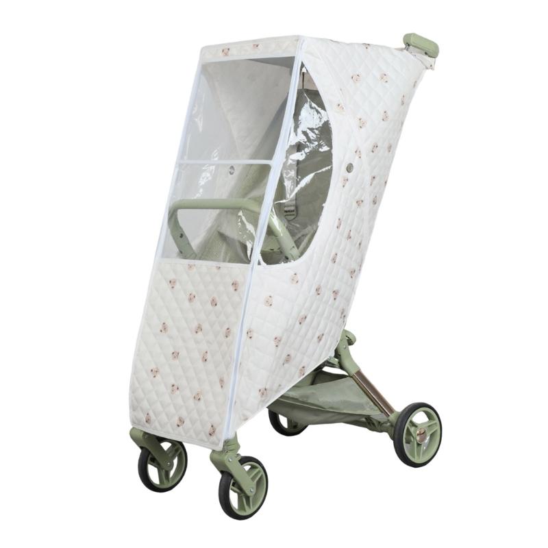 Individuelle Kinderwagen-Wetterhülle Atmungsaktives Design Einfache Anbringung Kinderwagen-Hülle Leicht zu tragen Kinderwagen Regenschutz