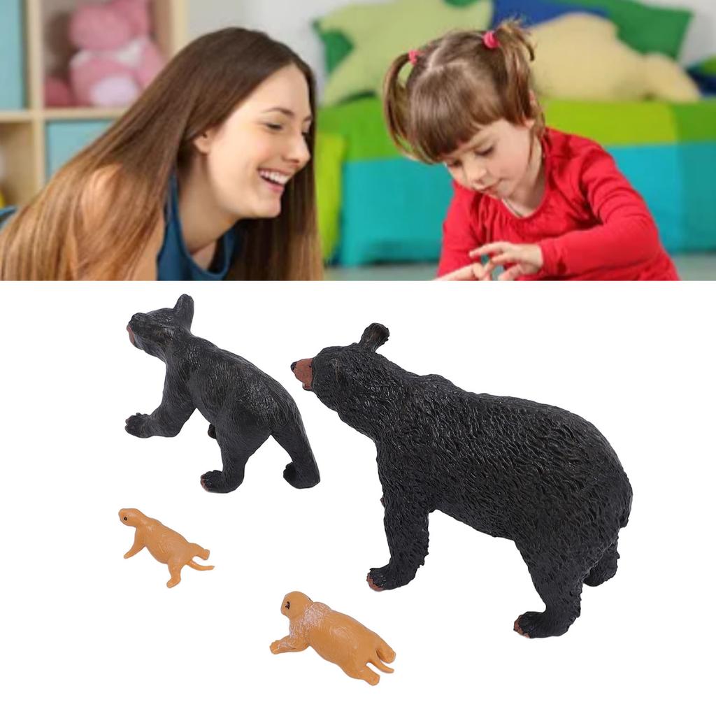 Bear Life Cycle Figure Cognitive Educational Decorative PVC Animal Life Cycle Figure for Teaching