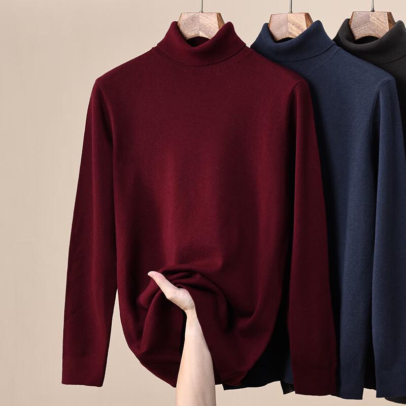 

Hengyuanxiang Men s Winter Round Neck Wool Sweater 2XL 185/100A