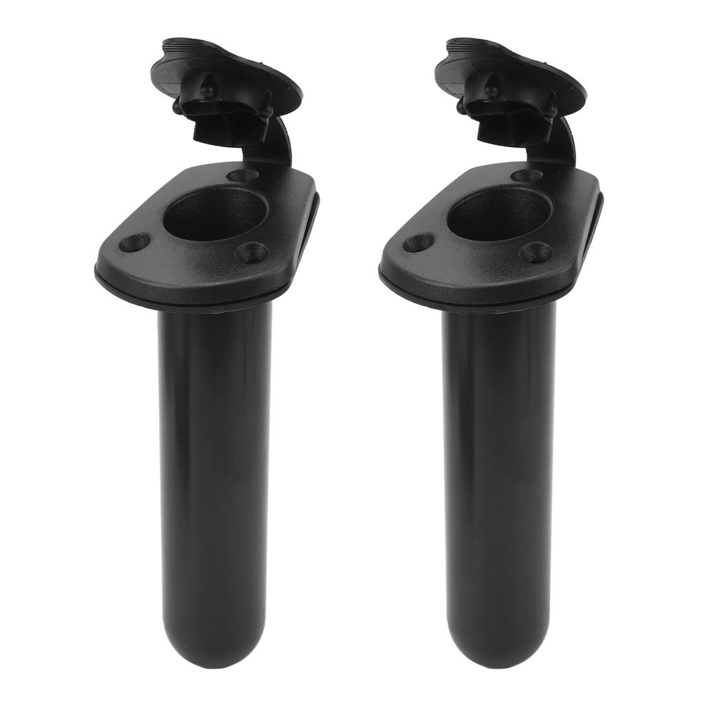 2Pcs Kayak Fishing Rod Holder Flush Mount Fishing Boat Rod Holders with Cap Cover for Kayak Boat Canoe