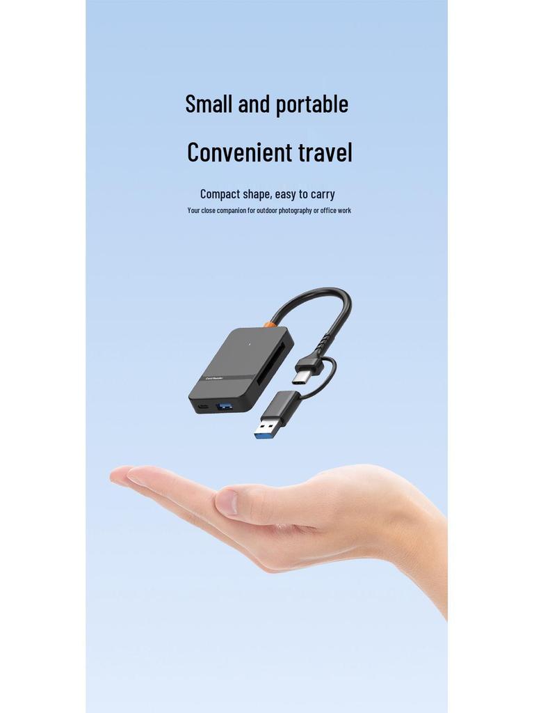 8-in-1 OTG Card Reader for Apple & Android Devices: Supports TF/SD/MS/CF Cards