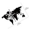 World Map Compass Caravan Car Sticker Camping Travel Explore Camper Rv Motorhome Truck Decal Auto Body Decoration Accessories