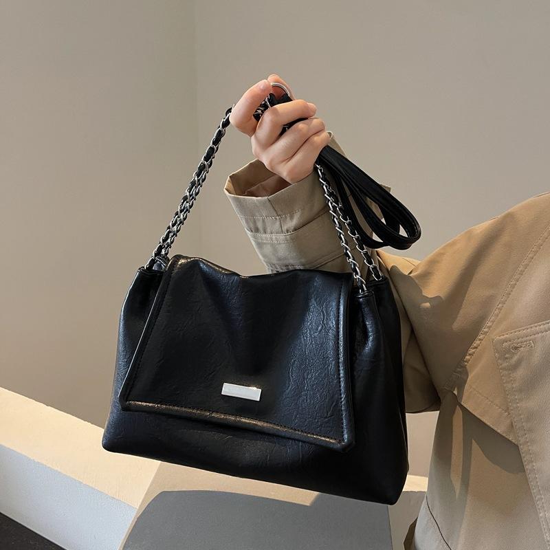 Women Bag Handbag Women's New Retro Chain Shoulder Messenger Bag Textured Commuter Tote Bag