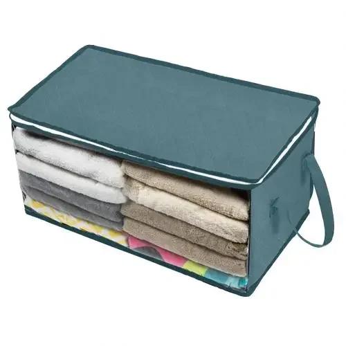 Home Clothes Durable Dustproof Storage Bag Organizer With Handle Large Capacity Folding Under Bed Quilt Blanket Zipper Closure