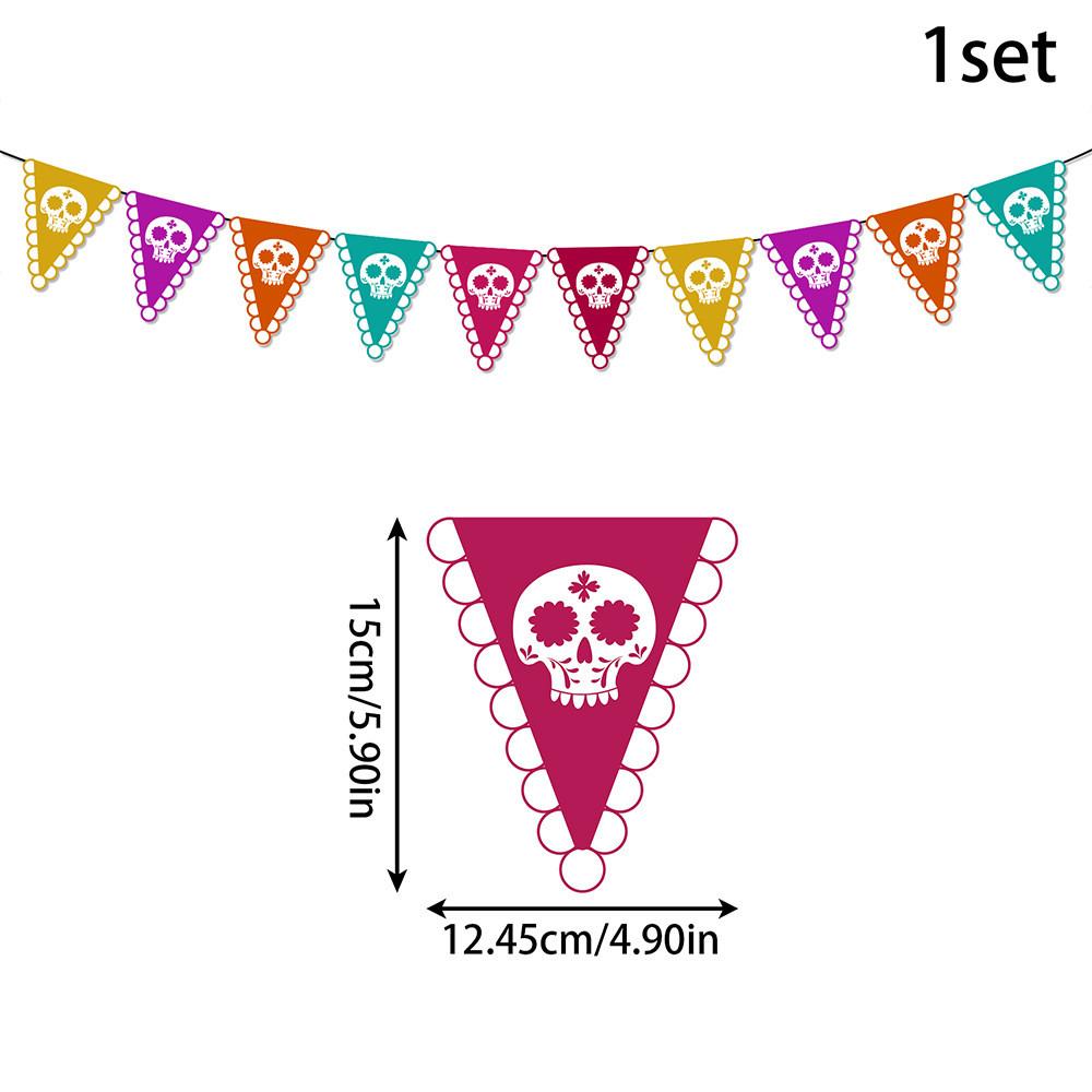 Muertos De Día Skull Themed Party Banner For Festive Scene Celebration Setting