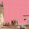 Geometric rhombus wallpaper coral and red 50x1000