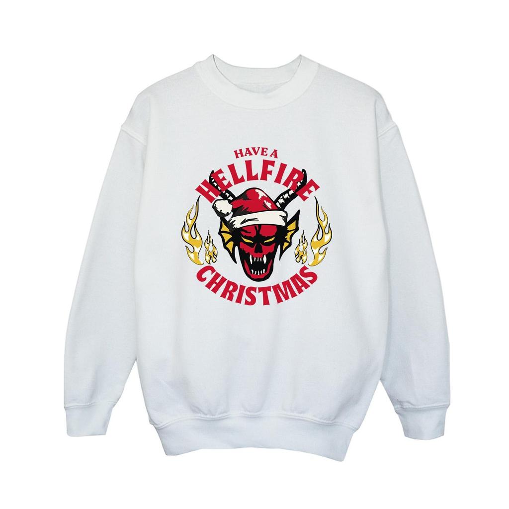 Netflix Boys Stranger Things Hellfire Christmas Sweatshirt