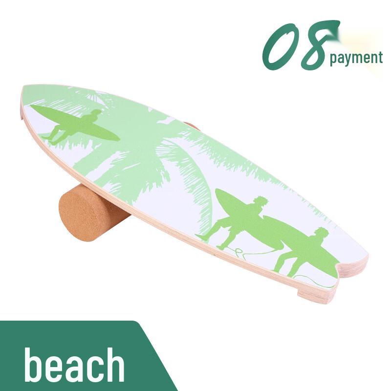 WEZHO Wooden Yoga Balance Board with Rollers