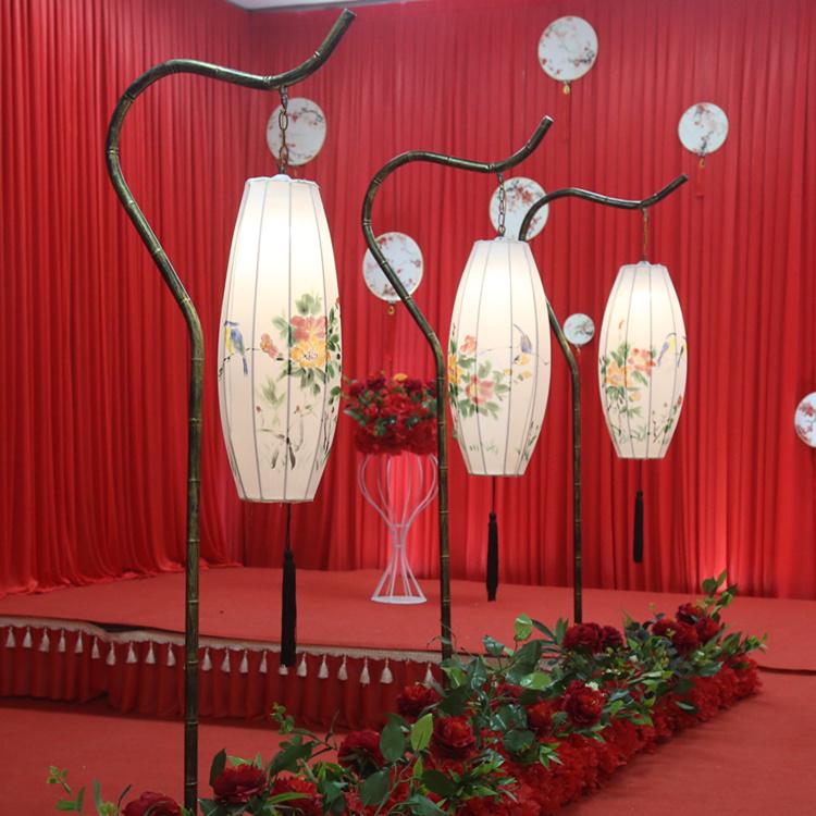 Antique Iron Art Bamboo Lanterns: Han Tang Wedding & Event Decor