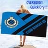 Club Brugge Print Beach Towel, Large Soft Quick Dry Towel for Beach Camping Swimming