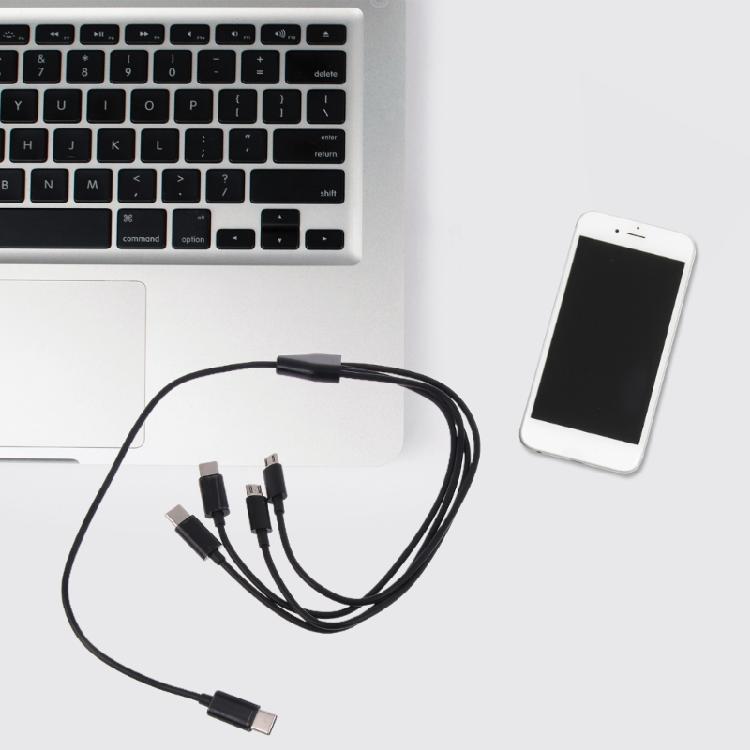 4-in-1 USB C To Multi Charging Cable USB C To Micro USB + Type C Universal