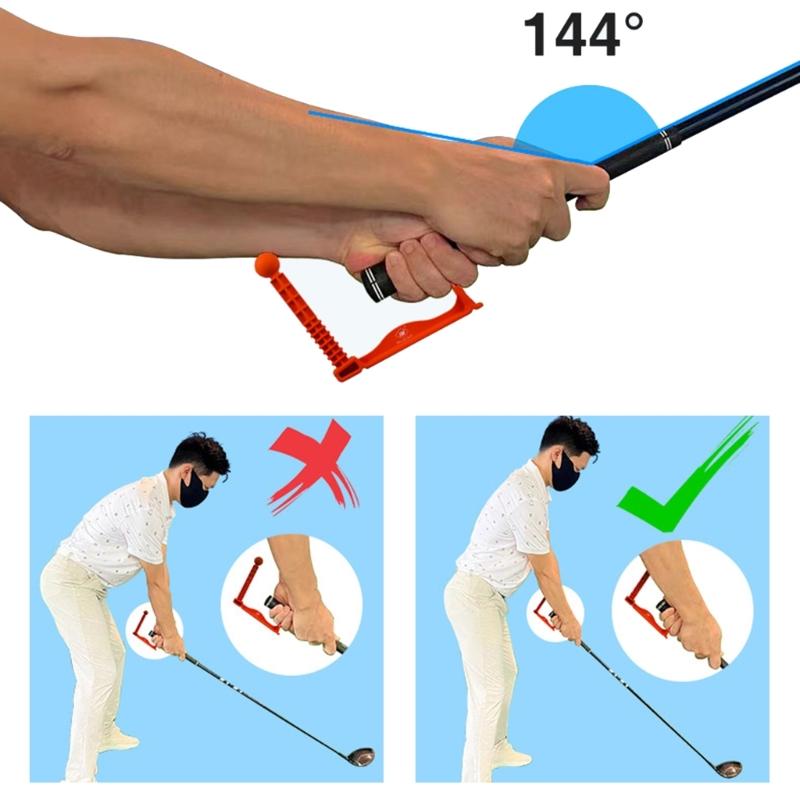 Adjustable Golf Swing Correcting Trainer for Indoor or Outdoor Practice Enhances Technique and Stability