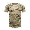 Camouflage 3D T-shirt for Men's Outdoor Fashion Casual Round Neck Short Sleeved Summer Street Outdoor Sports T-shirt