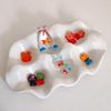 Creative Mini Pocket Goldfish Colored Glaze Transparent Lucky Bag Glass Figurines Handmade Home Decoration Accessories 2025 New
