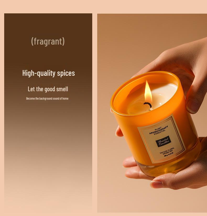 Soy Wax Aroma Candle Gift Box for Birthdays, Weddings, and Parties – Long-Lasting Indoor Fragrance with a High-End Feel, Customizable Design