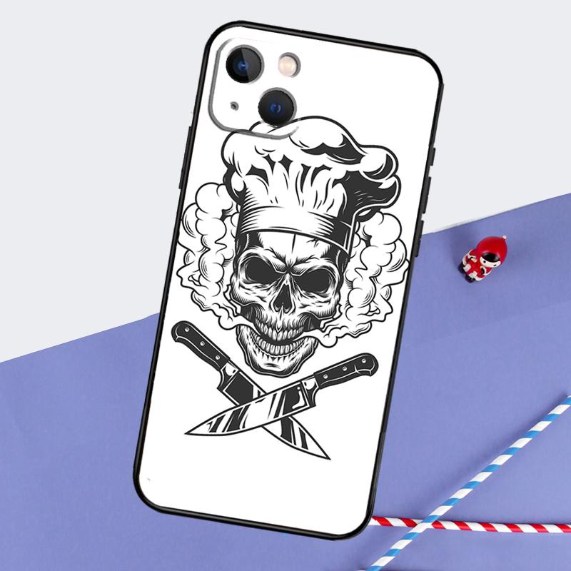 Baker Love Baking Chef Phone Case For iPhone 16 Pro Max 12 13 Mini 11 14 15 Pro Max XR 15 16 Plus 16e Back Cover