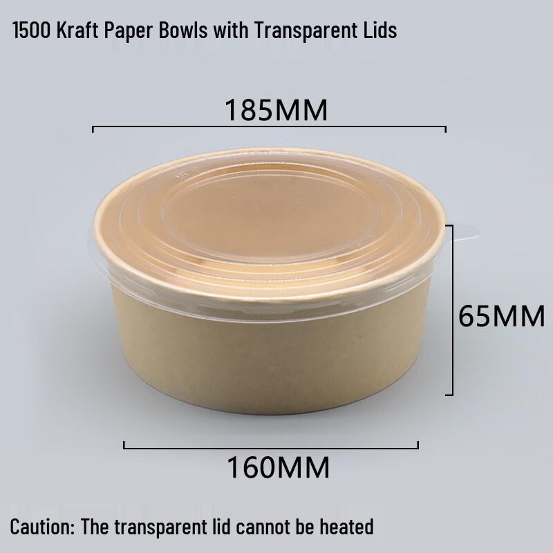 Round Wheat Straw Disposable Food Container
