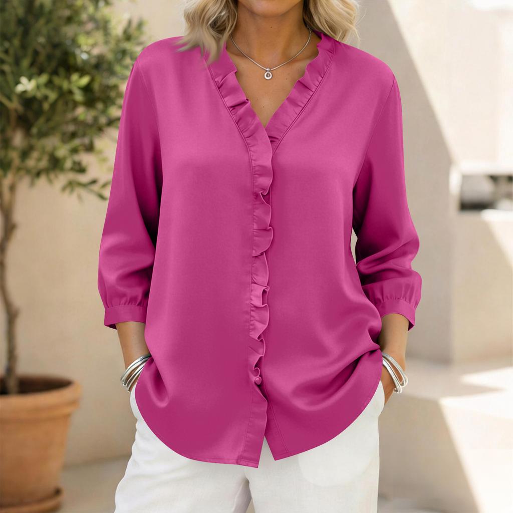 Women's 3/4 Sleeve Shirts Graphic Tees Shirts Casual Basic Tops Pullovers