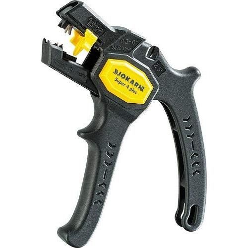 JOKARI Kit de traitement de câbles avec couteau No. 28, dénudeur de câble n° 12 et pince à dénuder Super 4 Plus,