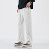 American Retro Cotton Straight Casual Pants Men's Autumn New Trendy Brand Loose Tooling Narrow Wide-leg Trousers