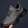 2025 Autumn Sports Casual Mesh Shoes: Breathable Black Leather for Men & Women