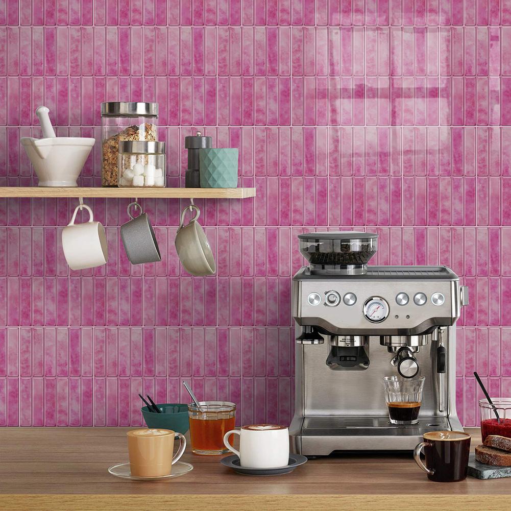 23*17cm Wall Stickers Waterproof For Living Room Bathroom Kitchen Wallpaper Wall Decal Home Decor Simple Installation
