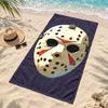 Friday the 13th Microfiber Beach Towel Quick Dry Sand Free Lightweight Beach Towels for Travel Swimming Camping