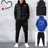 Men Casual Sets Vest + Hoodies + Pants 3 Piece Tracksuit Male Sportswear Set