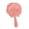 Espejo de Mano Portátil de Rosa
