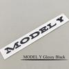 3D ABS Chrome Black Matte Black Car Styling Letters Logo MODEL Y Emblem Badge Sticker Decals For TESLA MODEL Y Auto Accessories