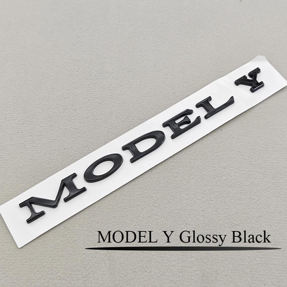 

3D ABS Chrome Black Matte Black Car Styling Letters Logo MODEL Y Emblem Badge Sticker Decals For TESLA MODEL Y Auto Accessories